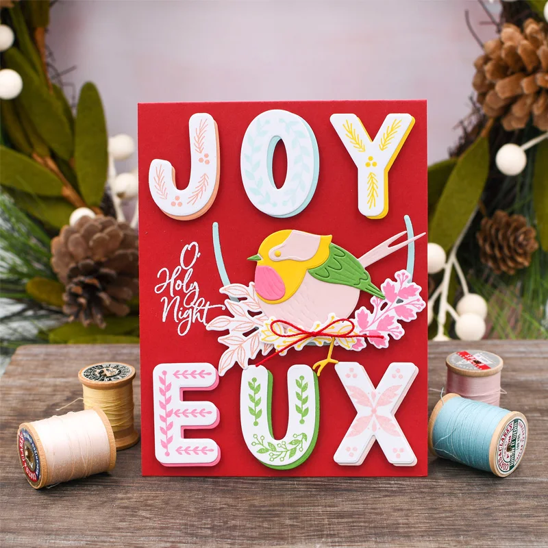 Holiday House Gift Bag Woodwork Banner Starflakes Fir Branches Alphabets Cutting Dies for DIY Scrapbooking Card Crafts 2020 New |