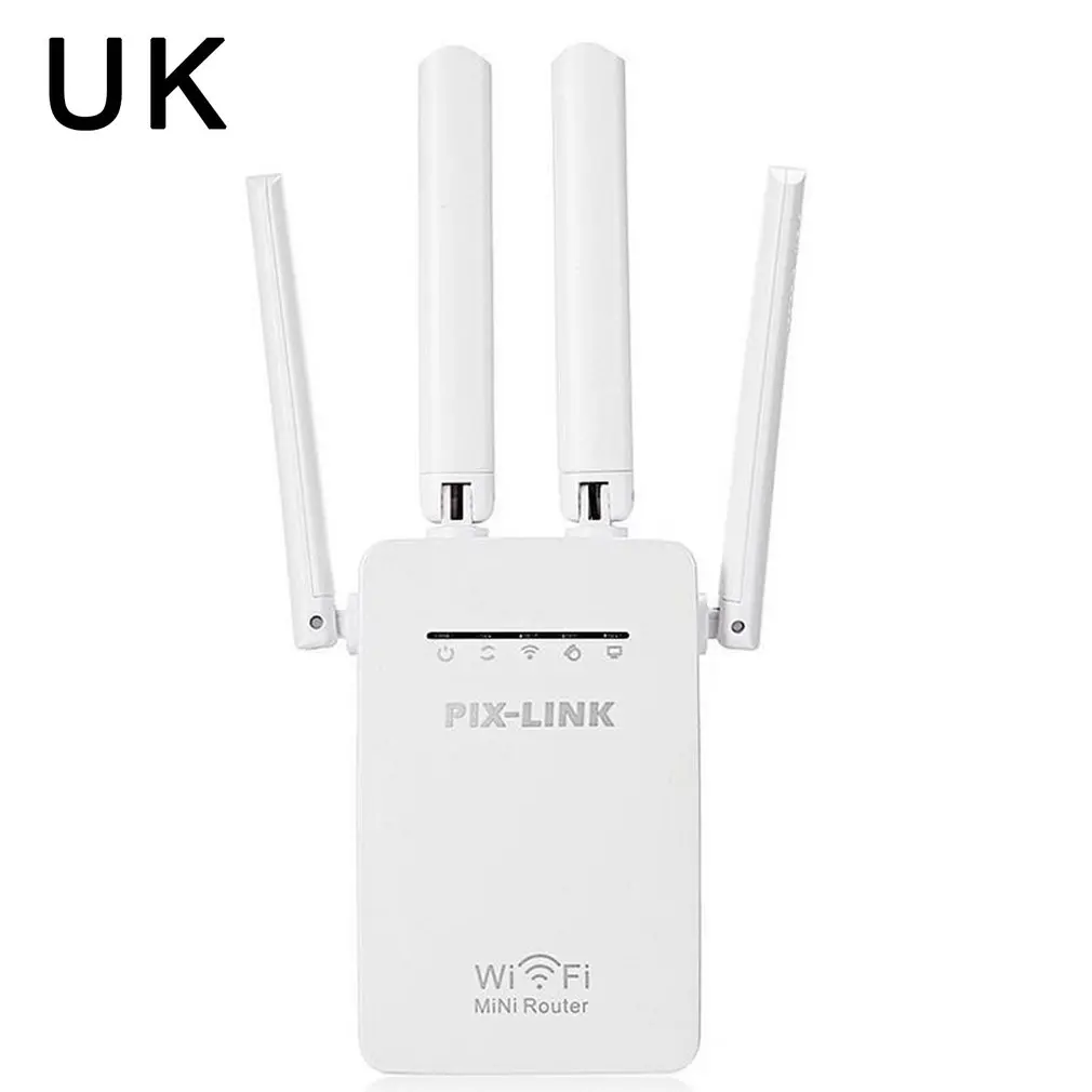 

Wi-Fi ретранслятор 300 м 4 антенны усилителя сигнала расширитель беспроводной сети Wi-Fi усилитель сигнала Wi-Fi усилитель Интернет удлинитель для ...