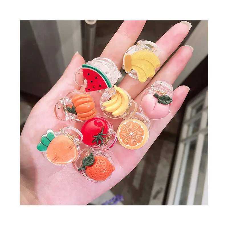 Симпатичные заколки для волос в виде овощей и фруктов женщин девушек аксессуары