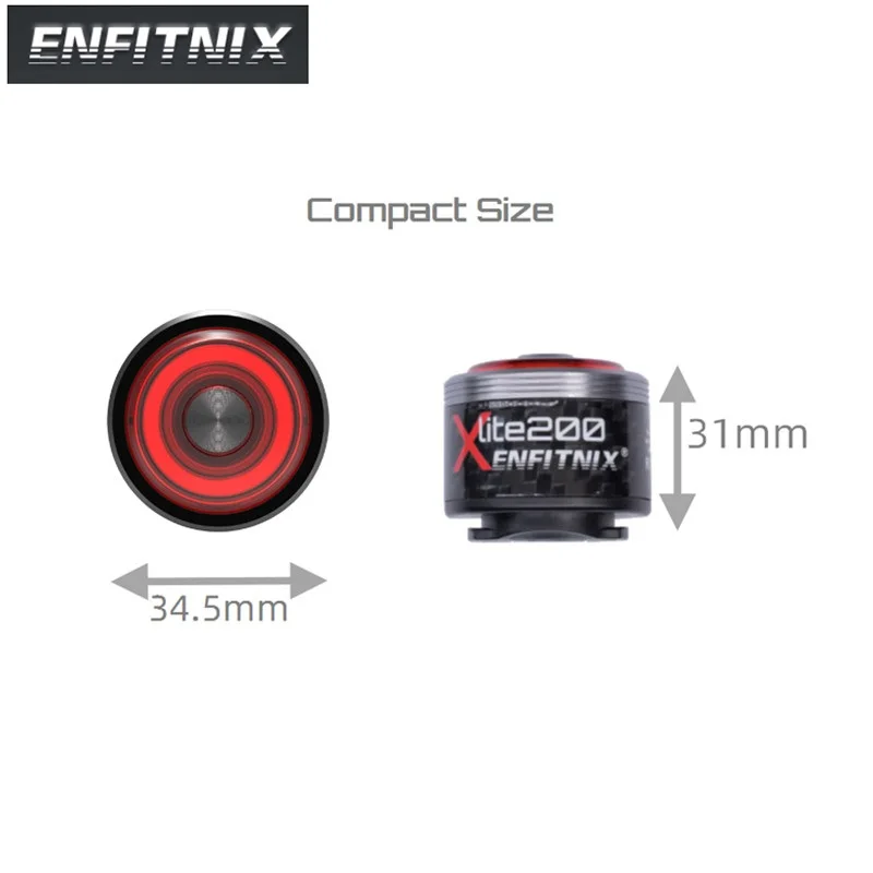 Задний Фонарь велосипедный Enfitnix Xlite200 T600 с умным датчиком светодиодный