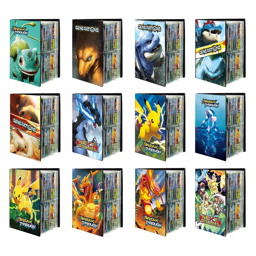 Альбом для карт с покемоном, крутая коллекция, мультяшная Аниме игра, папка-папка 240 шт., список топ-загруженных игрушек, подарок для детей