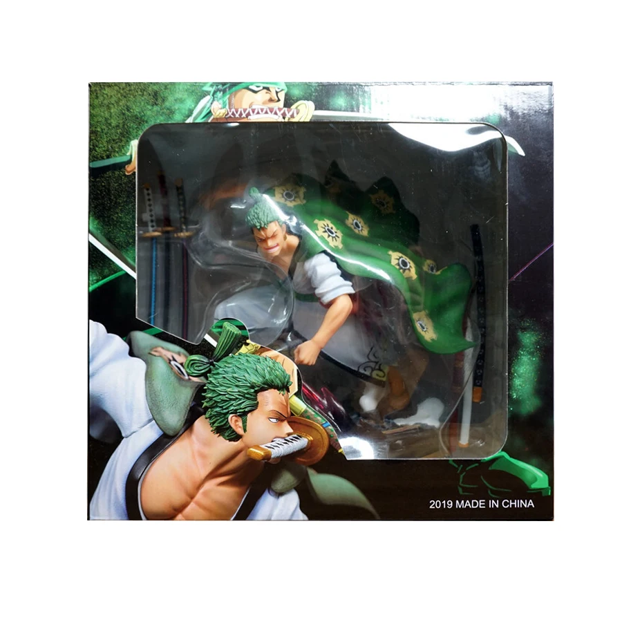 

31cm Wano Country Roronoa Zoro One Piece Collectible Anime Action Figure Statue Santry Kimono Big Size Model Figurine Onepiece