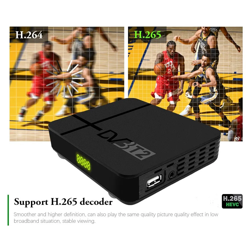 Vmade DVB T2 K2 MAX Full HD 1080 поддержка M3U Youtube цифрового эфирного телевидения HEVC H.265