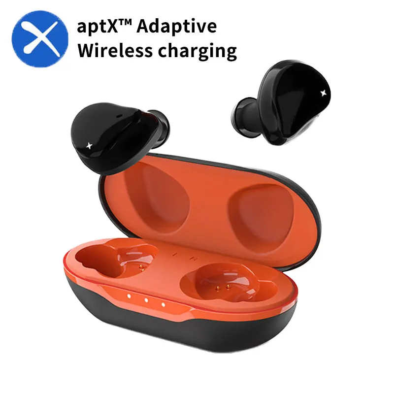 

Wireless charging Headphones Wireless Bluetooth Earphones aptX with Qualcomm Chip noise canceling Headset Sports TWS Earbuds