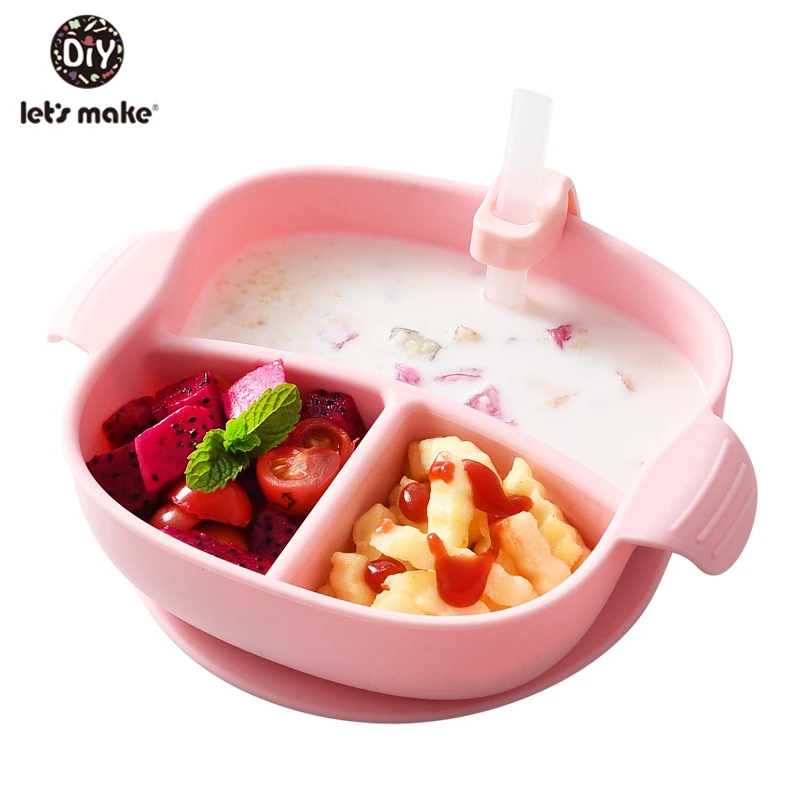 Детский силиконовый набор для кормления пищевая детская тарелка еды