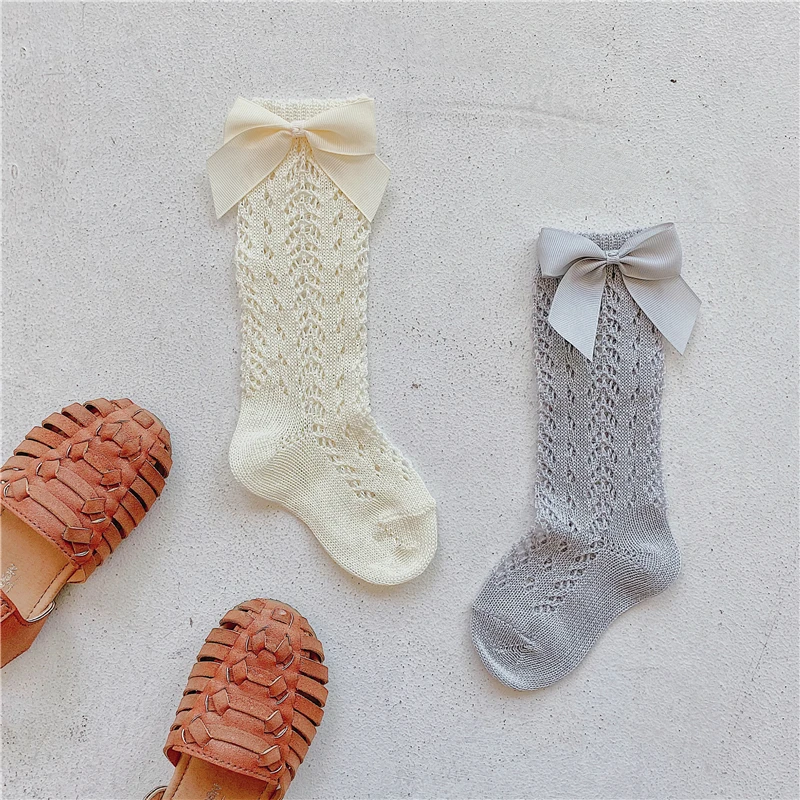 Гольфы для маленьких девочек летние носки принцессы в испанском стиле с большим