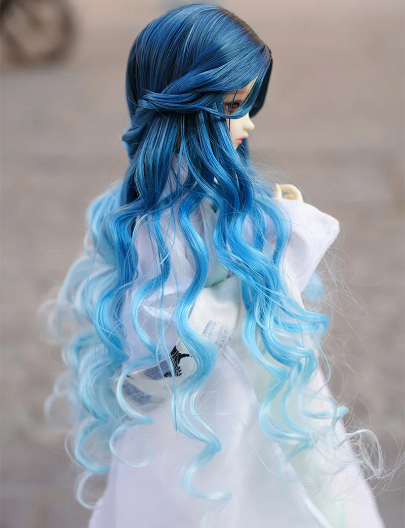 Новый стиль 1/3 1/4 1/6 Bjd парик высокая температура длинная Мода волнистый с Briad Wire SD