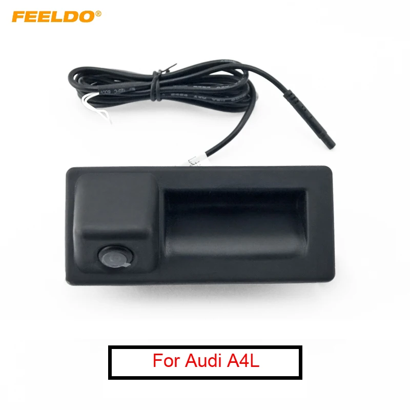 

FEELDO 1PC Car Rearview Camera Trunk Handle Camera for Audi A4L A5 S5 Q3 Q5 A8 Night Vision Parking Camera #FD-2064