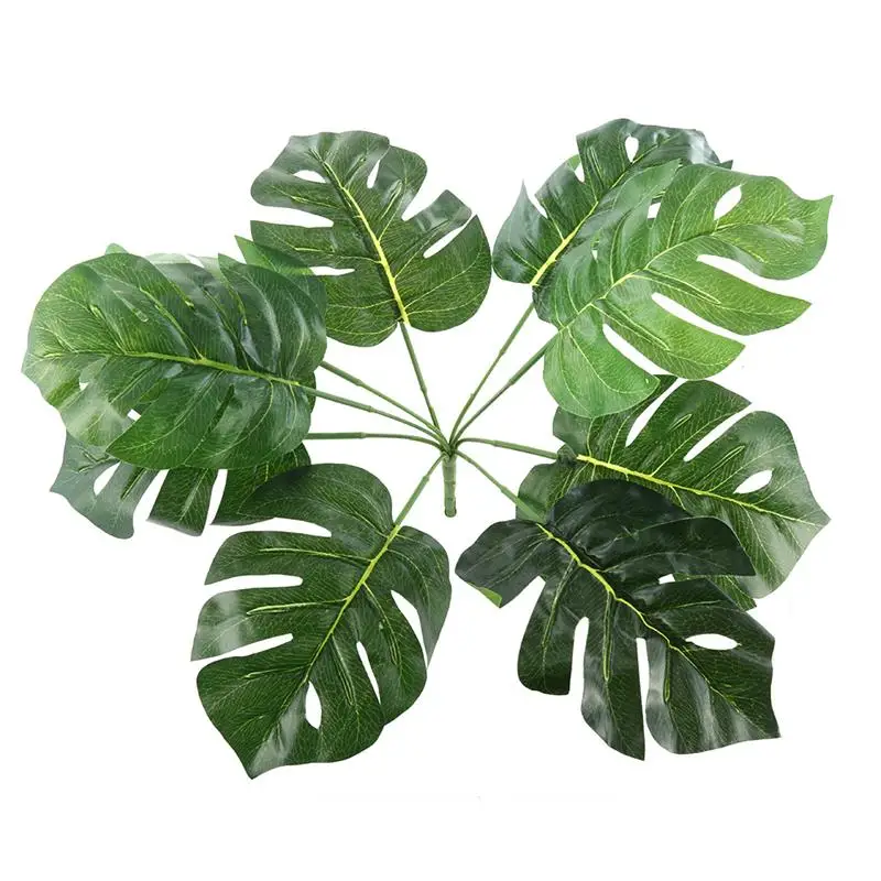 9-дневное искусственное дерево ветка пальма папоротник черепаха листья для