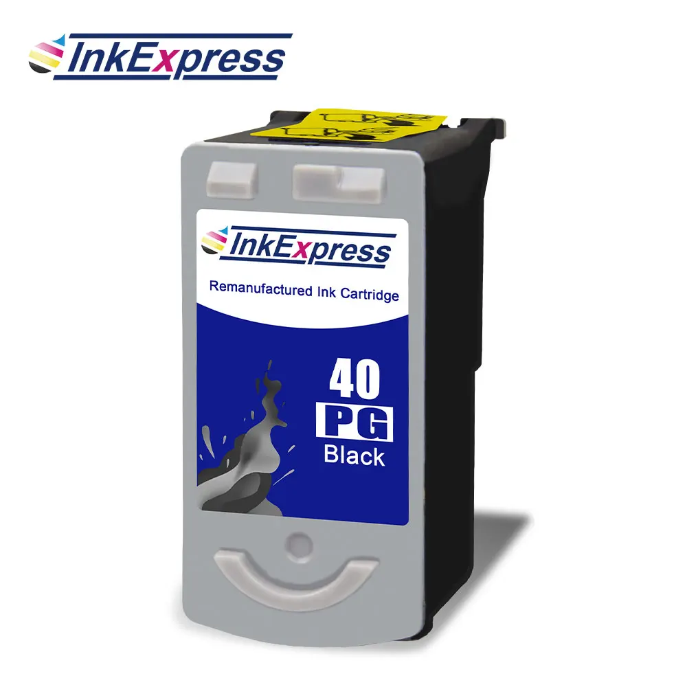 InkExpress PG40 Черный чернильный картридж для принтера Canon принтерам Pixma iP1180 1200 1300 1600 1700