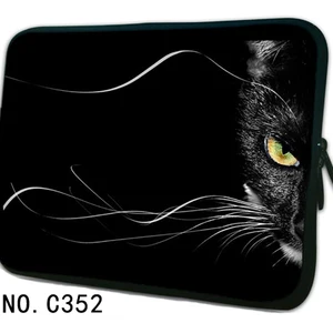 black cat 10 13 13 3 14 15 15 6 17 17 3 laptop sleeve notebook bag case laptop bag for ipad macbook hp dell lenovo free global shipping