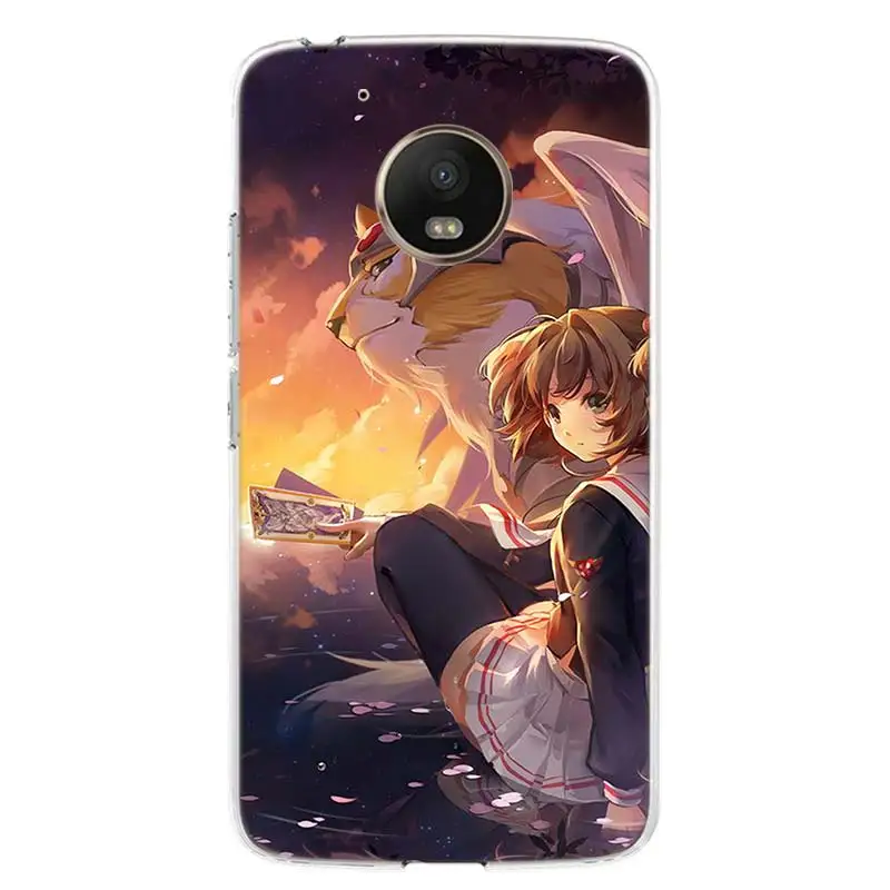 card captor sakura anime cover phone case for motorola moto g8 g7 g6 g5 g9 e6 e5 plus play power one action fusion macro eu free global shipping