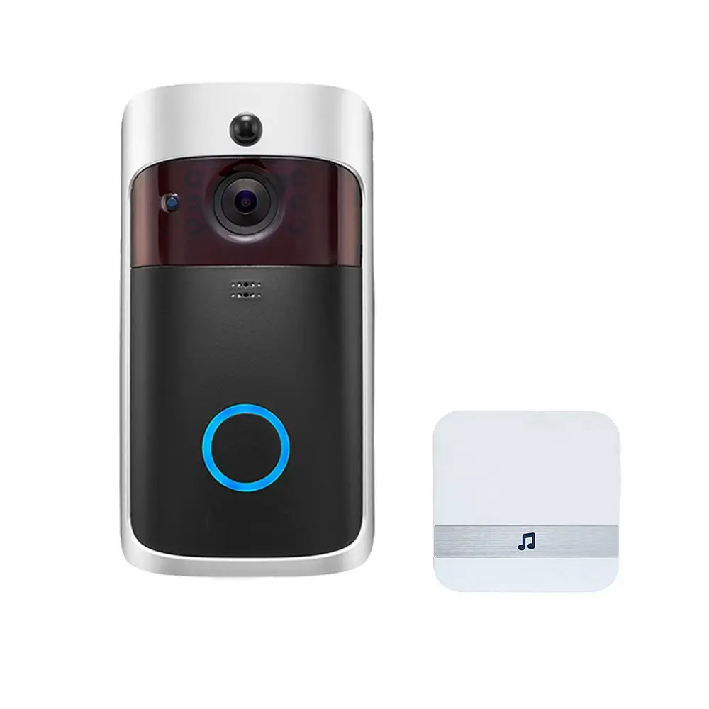 

Safe V5 Smart Wifi Video Doorbell Camera Visual Intercom PIR Motion Detection Wide Angle Night Door Phone Wireless Home Camera
