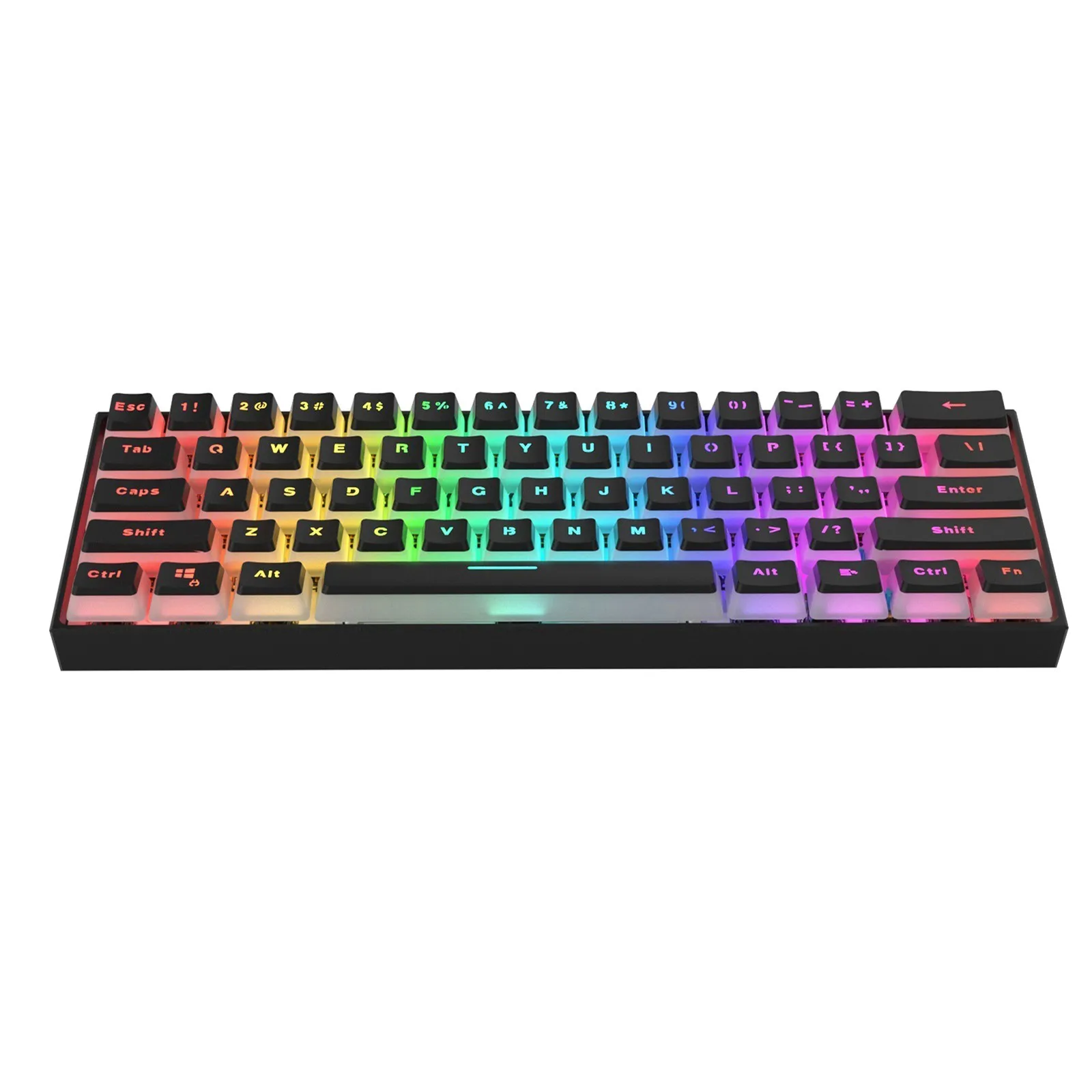 

Fast Delivery Pk61 61 Yellow Switchs Usb Wired Waterproof Backlit Game Mechanical Keyboard Teclado Mecánico Retroiluminado