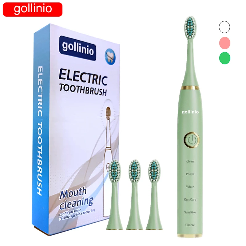 

Чехол для электрической зубной щетки gollinio, быстрая зарядка через usb, Электронная зубная щетка, перезаряжаемая зубная щетка, Сменная головка ...