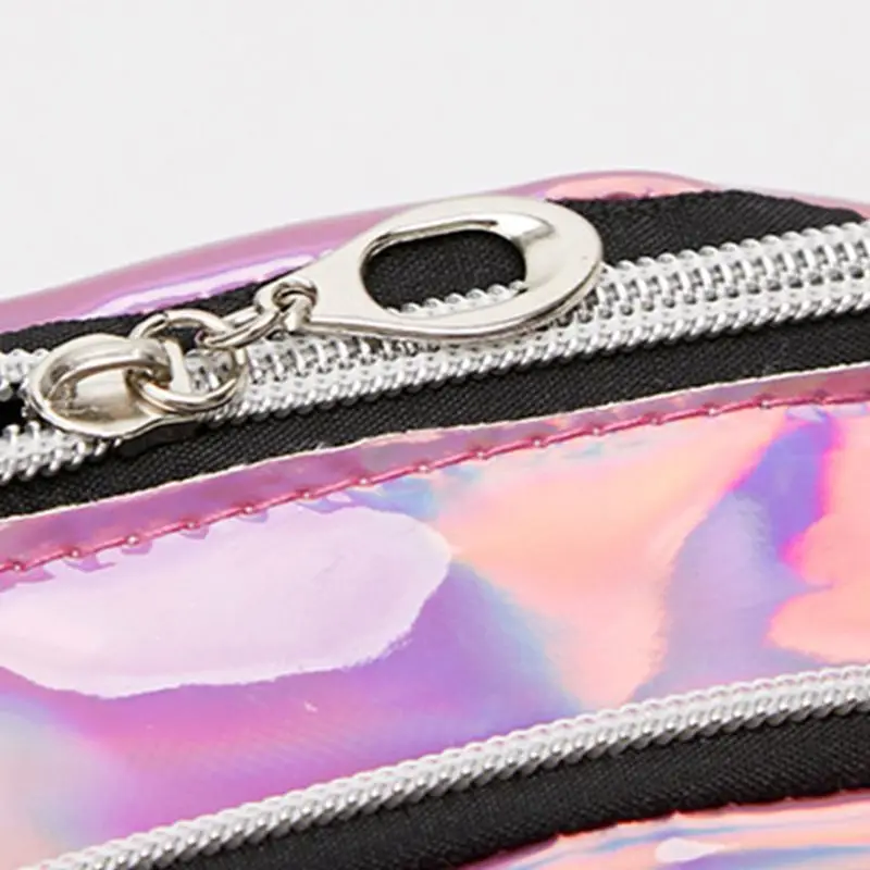

Fashion Holographic Waist Fanny Pack Belt Bag Phone Pouch Travel Hip Bum Shoulder Bags Purse for WoMan Girls