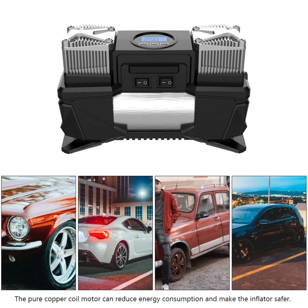 

12V Automobile Tire Vehicle Digital Display Inflator Pump Portable Inflator Pump