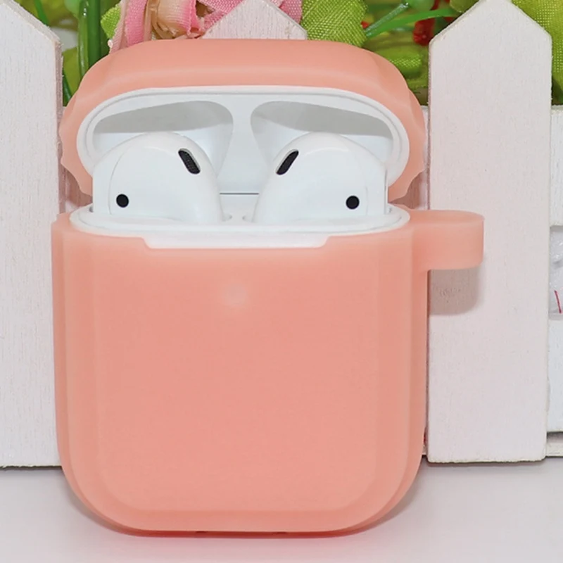 Фото Силиконовый Bluetooth беспроводной чехол для наушников AirPods силиконовый защитный Силиконовый Bluetooth беспроводной чехол для наушников AirPods силиконовый защитный