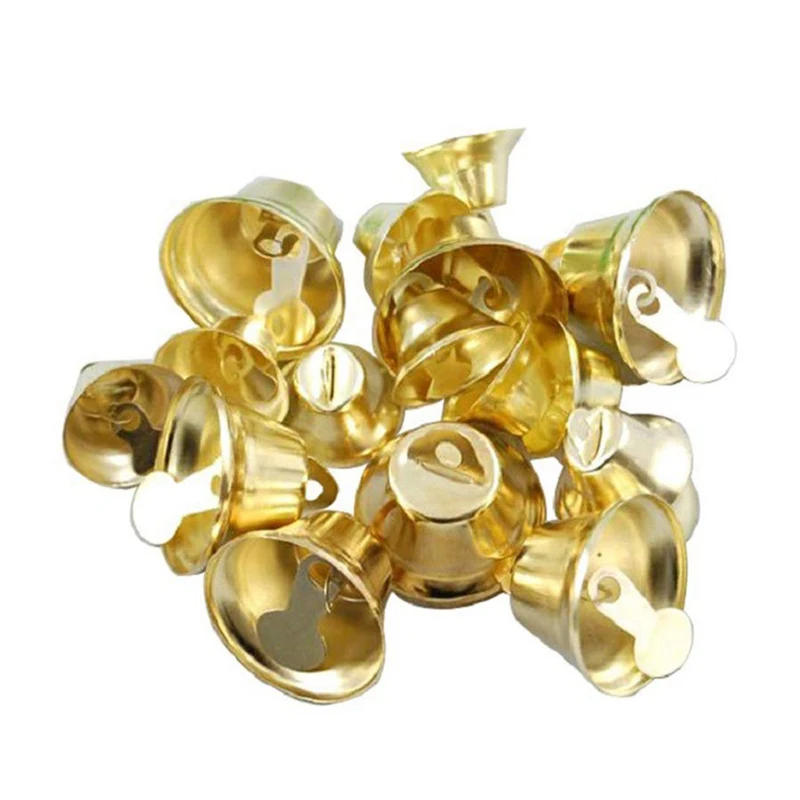 Рождественские колокольчики золотые металлические декоративные рождественская