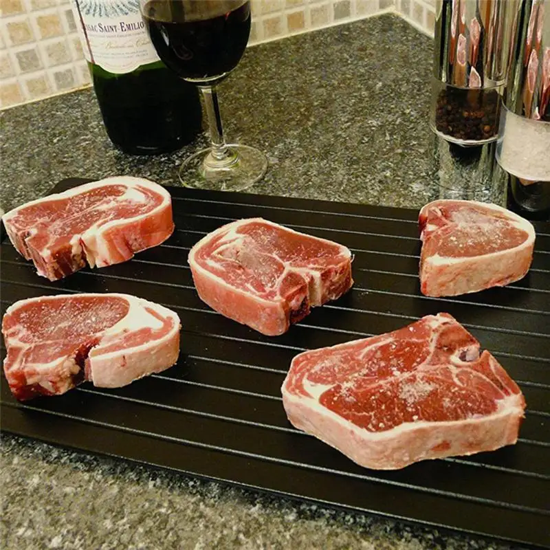 1 шт. лоток для разморозки быстрая оттаивания мяса рыбы море Еда пластина доска