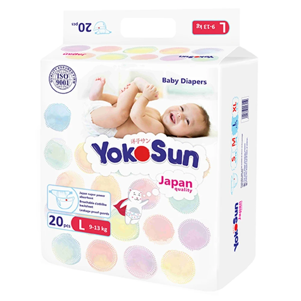 Подгузники Yokosun размер L (9 13 кг) 20 шт|Одноразовые подгузники| |