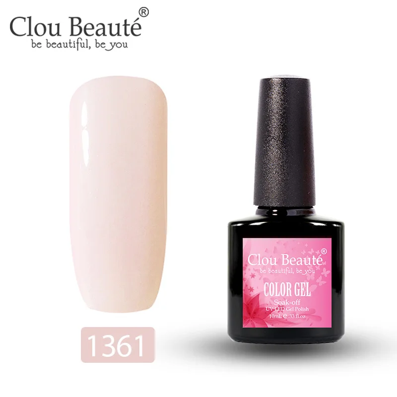 Clou Beaute 179 цветов Гель-лак для ногтей 10 мл УФ маникюр Дизайн полуперманентные Лаки дизайн ногтей гель Украшение Лак - Цвет: 1361