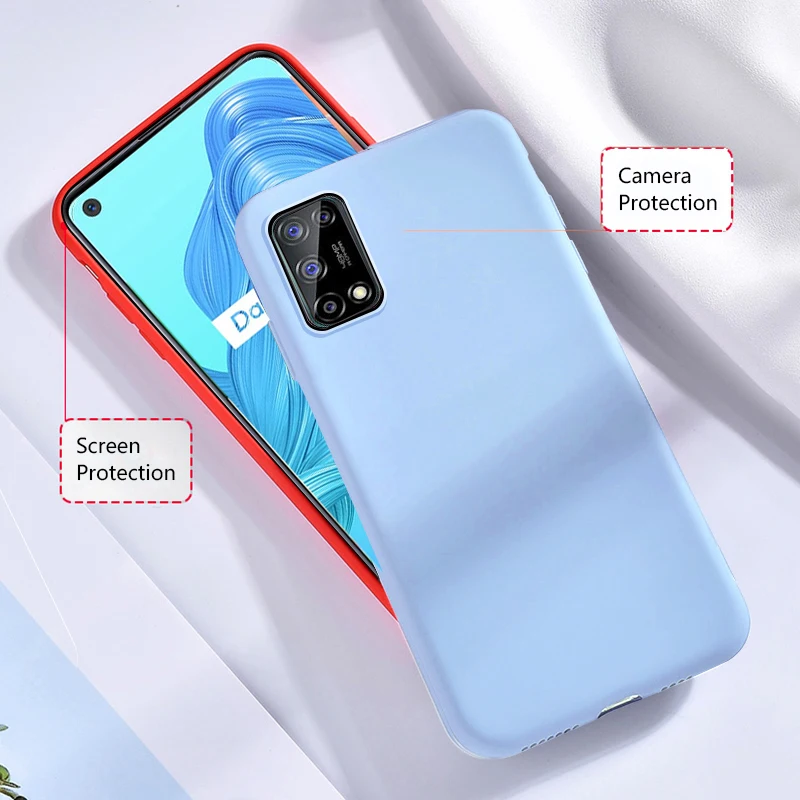 case for realme 7 pro 5g cover shell thin slim matte soft tpu cute color no fingerprint protective phone accessories caps free global shipping