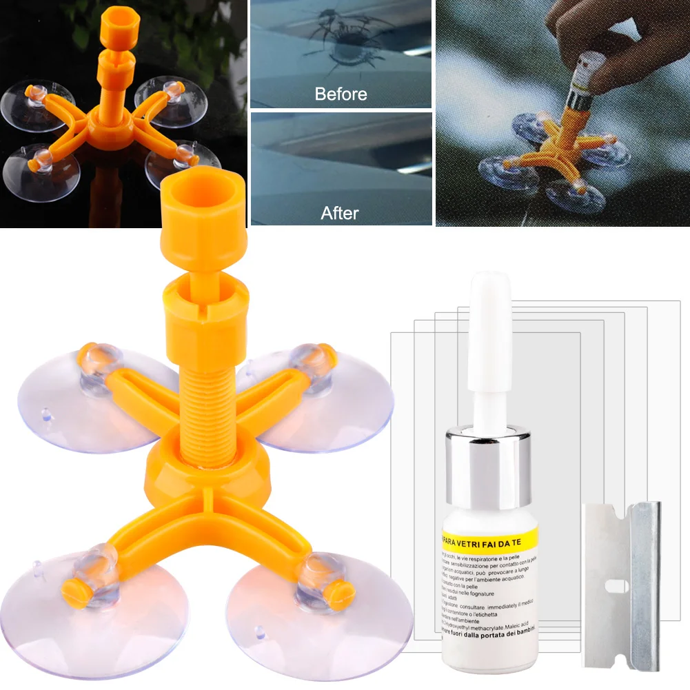 Набор инструментов для ремонта ветрового стекла профессиональный автомобильный