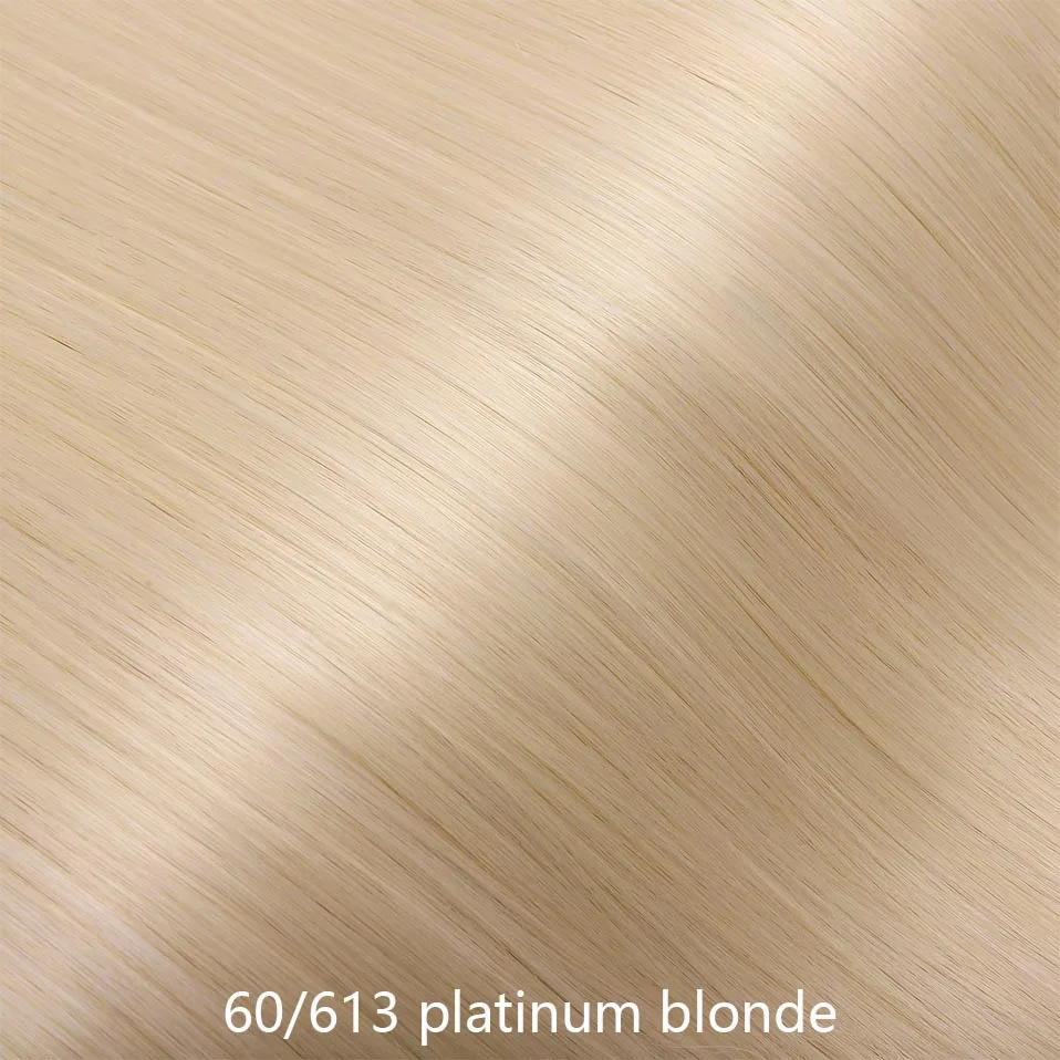 platinum blonde SNOILITE 26 дюймов Длинные прямые 5 клипс в одном куске Наращивание волос Синтетические зажимы в высокотемпературном волокне черный коричневый шиньон - Цвет: platinum blonde