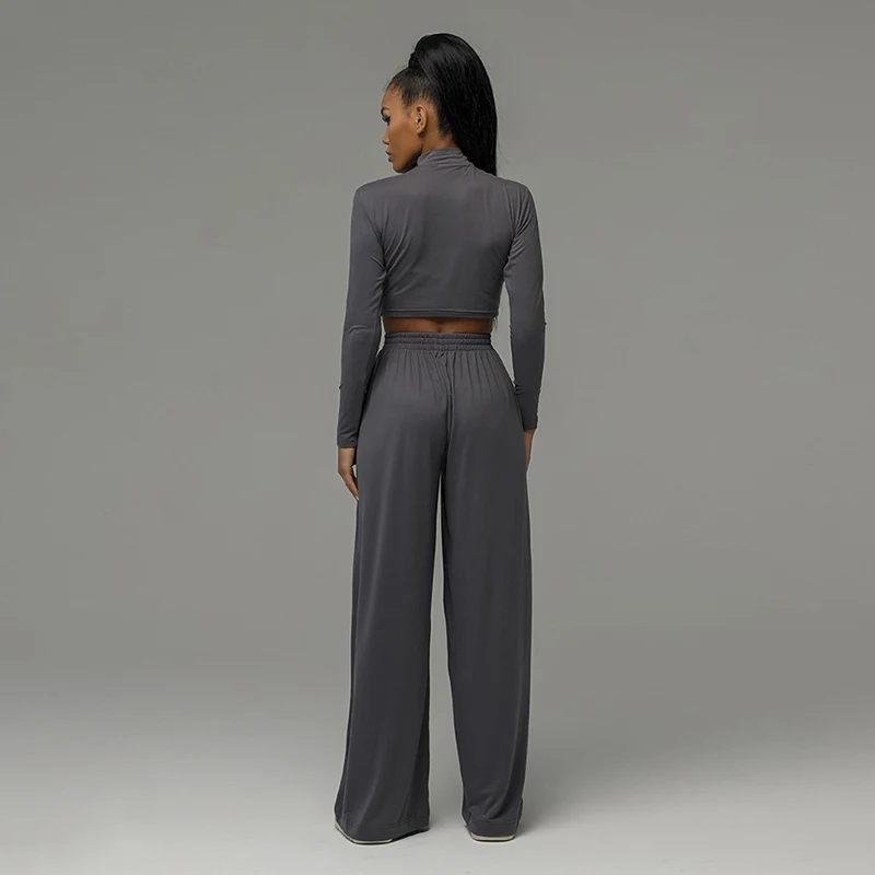 

New Fashion Women Casual 2 Piece Set Spring Autumn Clothes for Female Sexy Ladies suit Solid Long Sleeve Clothes Daily Wear 2021