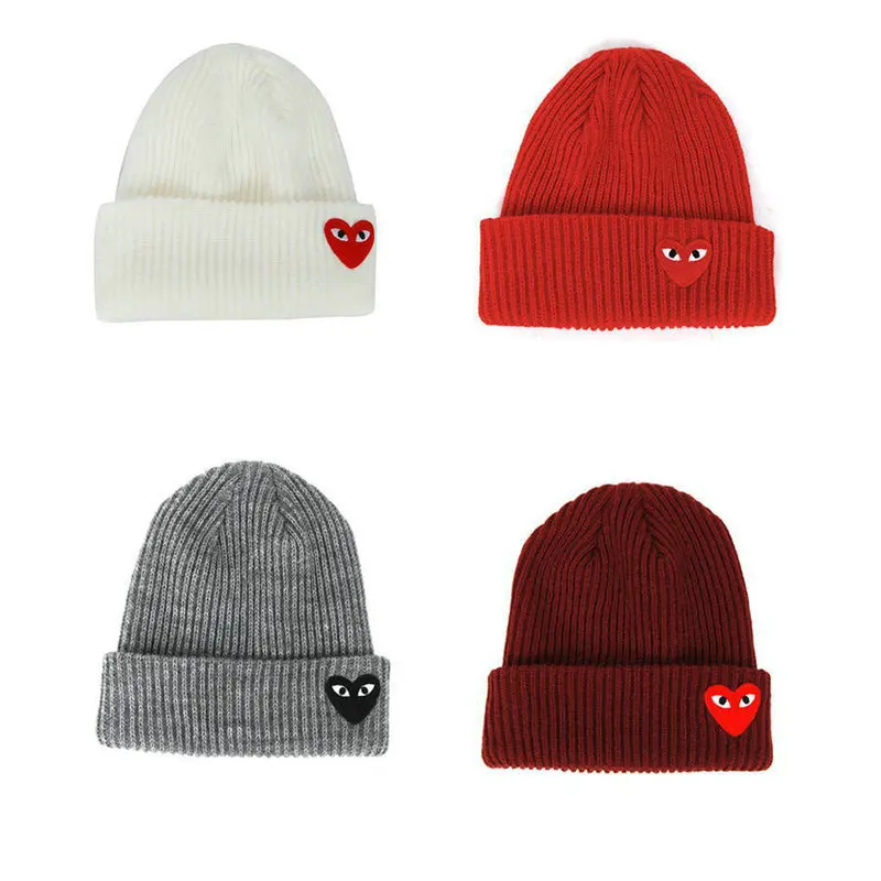 

Winter Hats for Woman New Beanies Heart Knitted Fluorescent Hat Girls Autumn Female Beanie Caps Warmer Bonnet Ladies Casual Cap