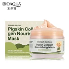 BIOAQUA свиной коллаген протеиновая маска для лица увлажняющий против старения морщин лечение акне сужает поры