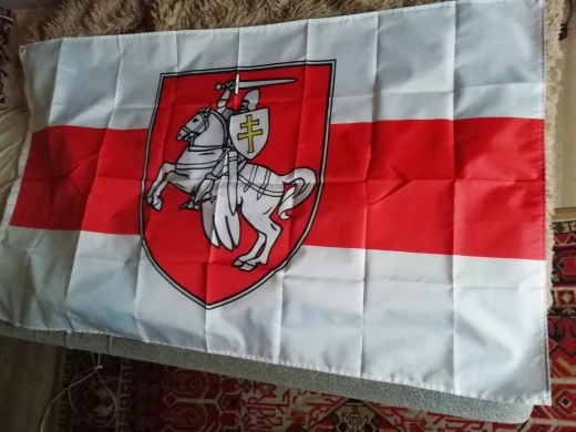 Флаг белого рыцаря пагонии, 150x90 см, 60x90 см, флаг белого рыцаря пагонии, 150x90 см, 60x90 см
