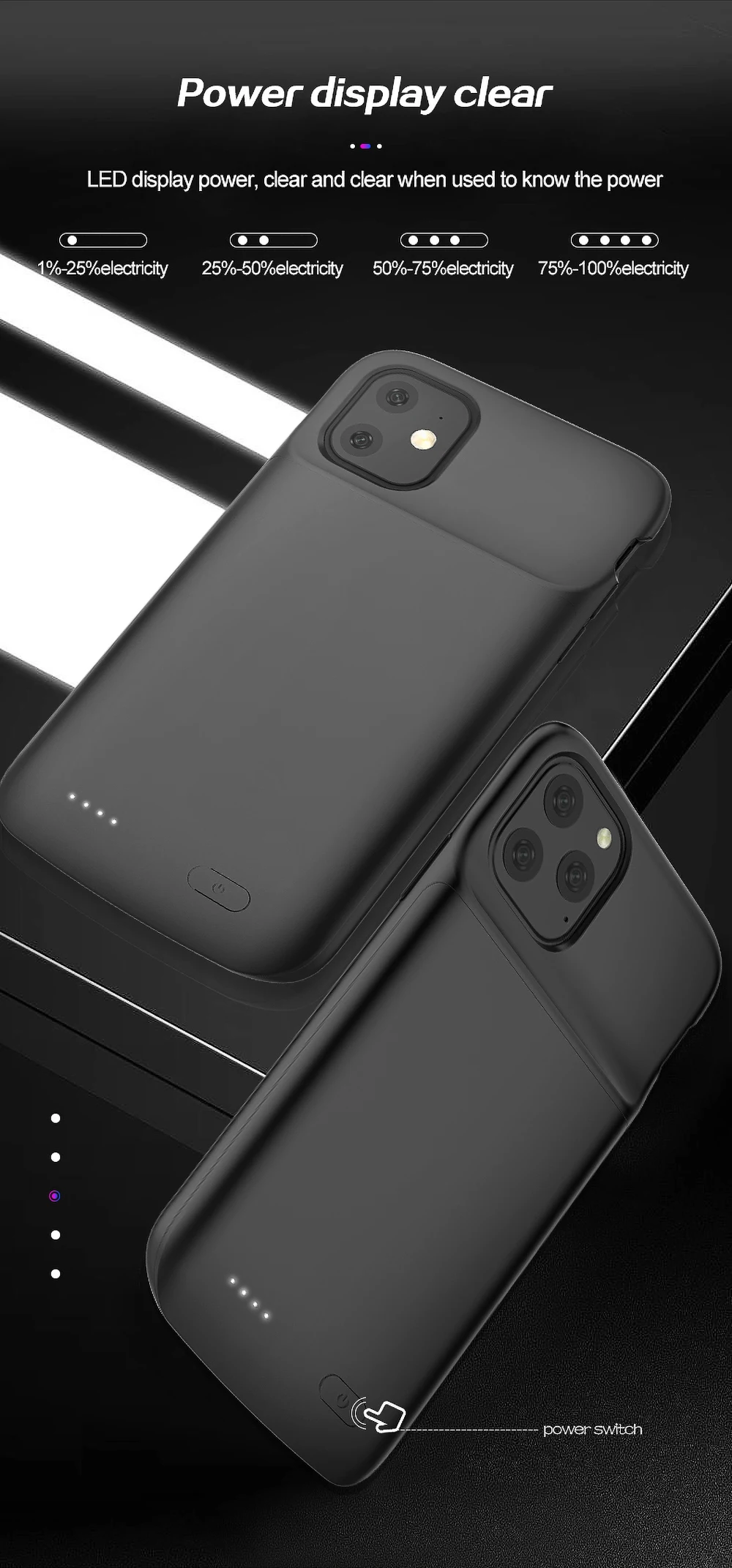 Чехол для аккумулятора для Iphone 11 Pro, чехол для зарядного устройства для Iphone 11 Pro Max, Мягкая силиконовая зарядка, внешняя задняя крышка, внешний аккумулятор