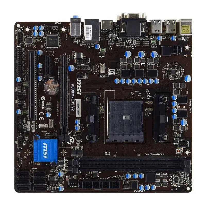 msi a88xm e35 v2 socket fm2fm2 amd a88x desktop pc motherboard ddr3 32gb a8 8650 a8 7670k cpus hdmi usb3 0 sata3 pci e 3 0 x16 free global shipping