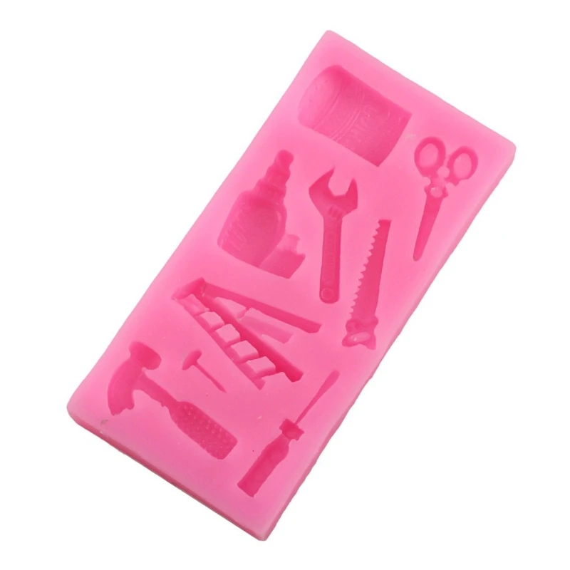 

69HB Handmade Mini Hand Tools Silicone Cupcake Fondant Cookie Decorating Mold Resin Jewelry Pendant Resin Mold Art Craft Tool