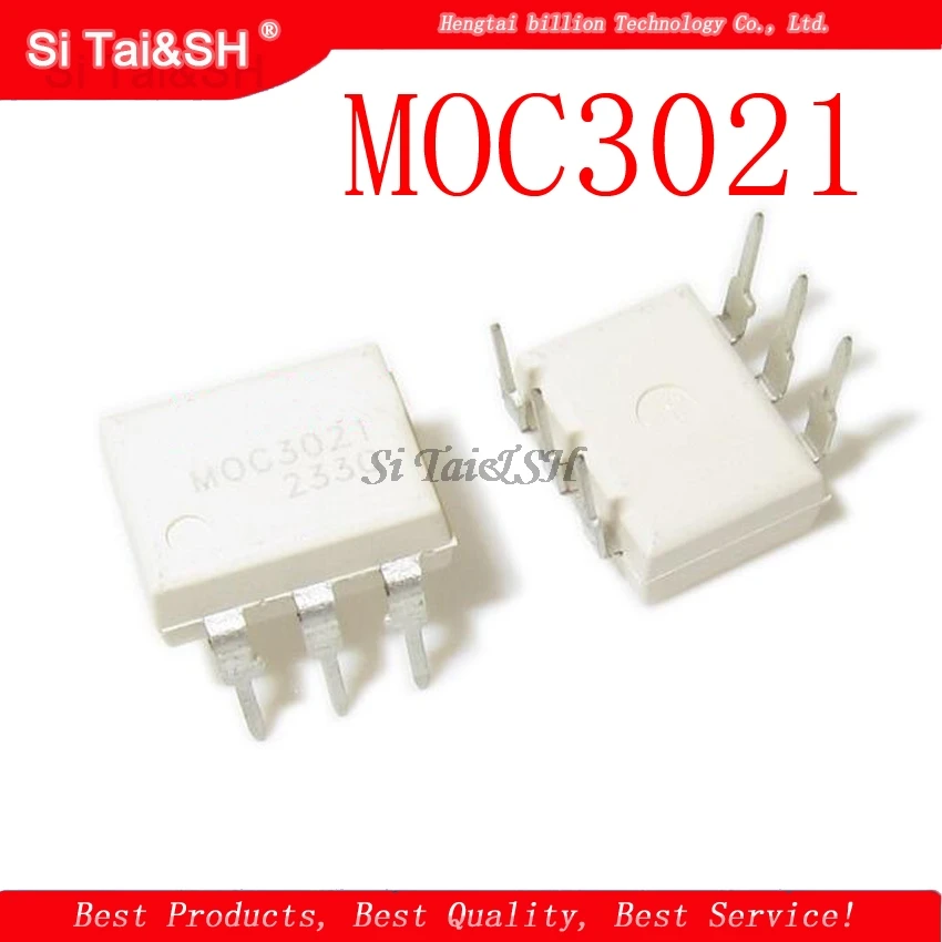 10 шт./лот MOC3021 EL3021 K3021P 3021 DIP 6|Интегральные схемы| |