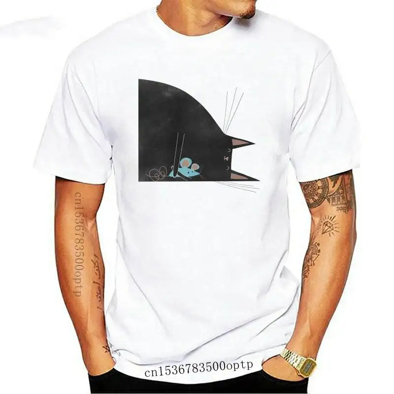 

New T-shirts Women Cartoon Cat Printing Funny Spring Summer Fashion Clothes Graphic T Tshirt Top Lady Print Female Tee T-Shirt