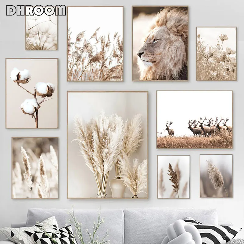 Настенная картина Язычковая Одуванчик Картина на холсте скандинавские принты