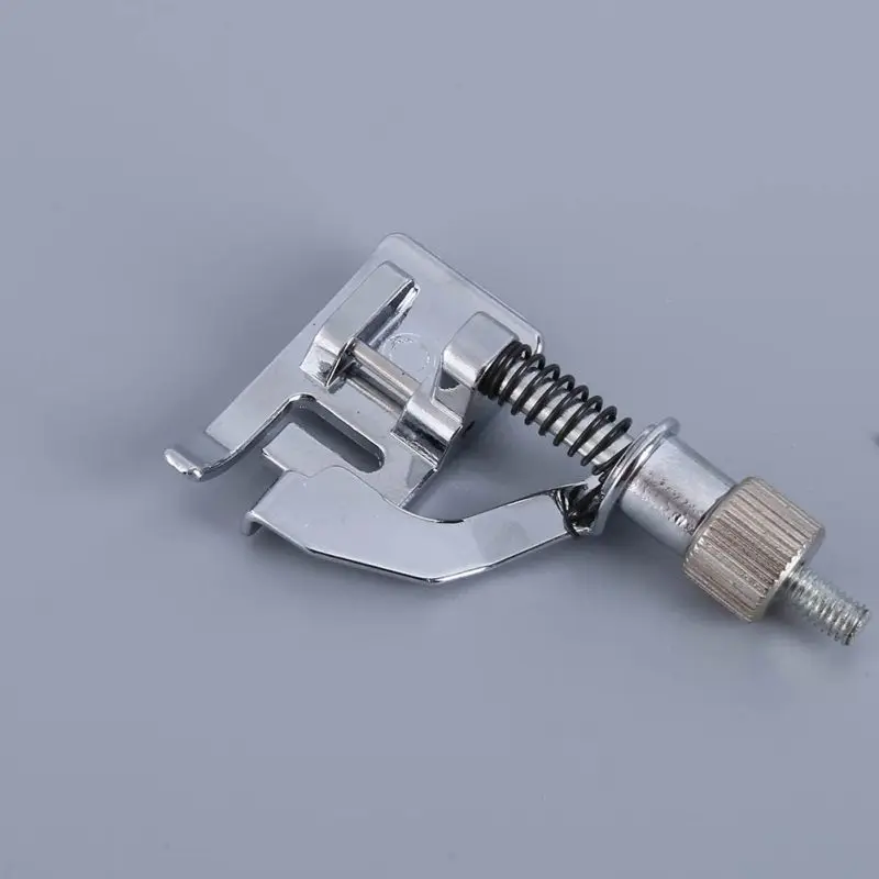 Горячая Распродажа серебристая свернутая кромка прижимная лапка для Janome SINGER Brother