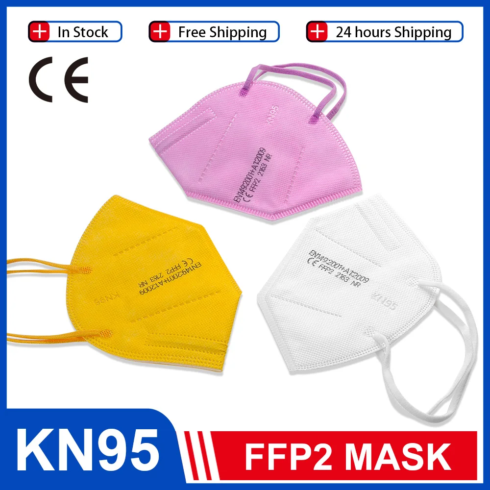 CE kn95 Mascarillas De Colores маски ffp2 Reutilizable рот шапки маска для лица FP3 респиратор защитная