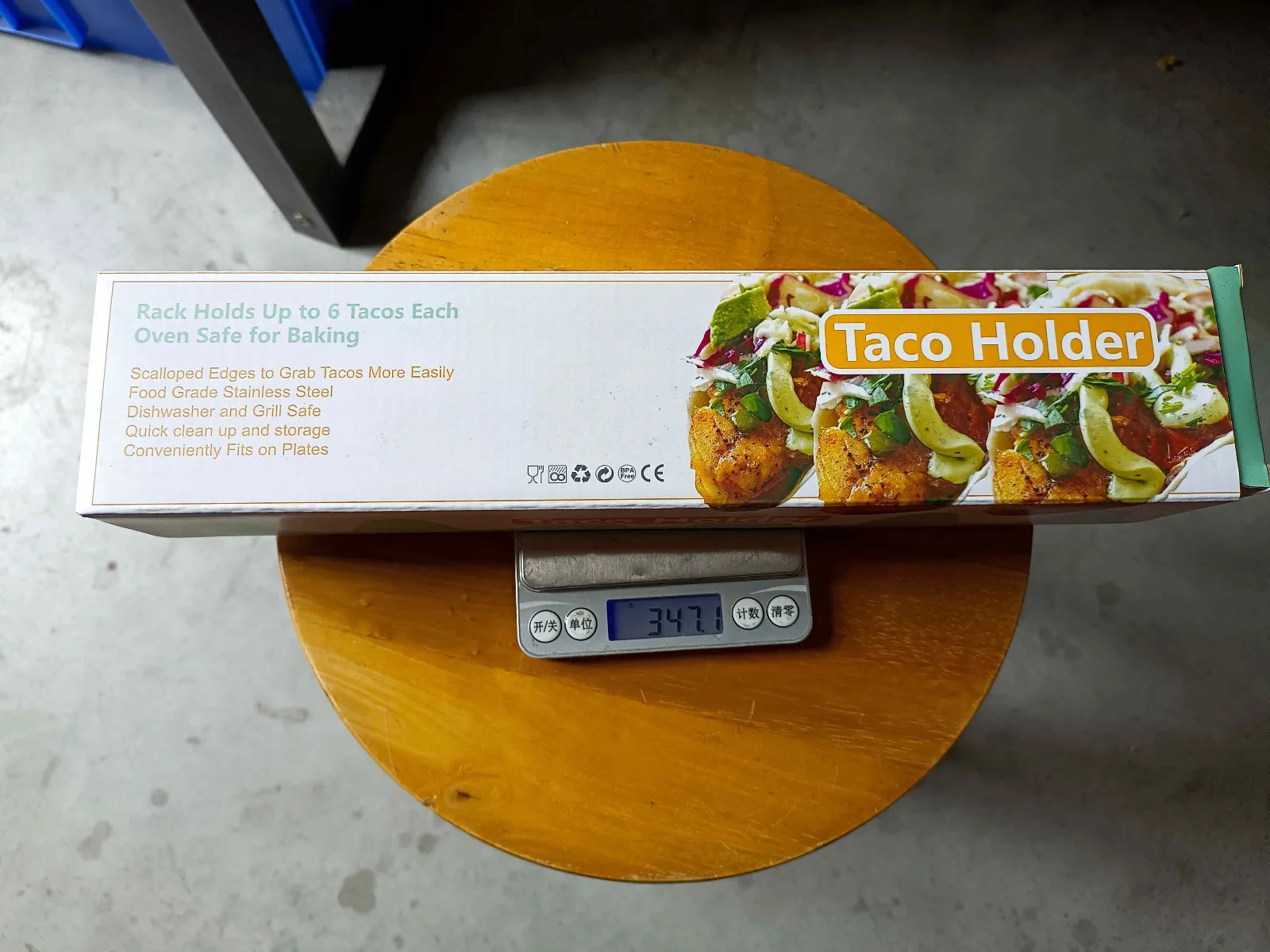 

New 2021 High Quality Safety Stainless Steel Taco Holder Holds 6 Tacos Each Metal Taco Stand Racks Home & Garden Accessories