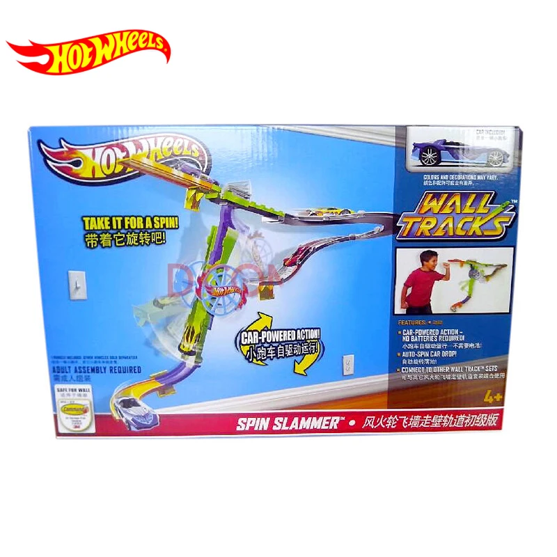 Hotwheels настенные треки инерционная горка первичный мини крутой популярный