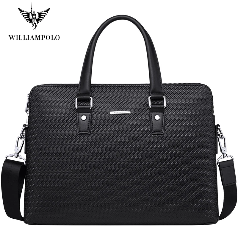 Men Briefcase Leather Office Laptop Bags For Man Brand Crossbody Messenger Computer Bag Male Lawyer Luxury Handbag