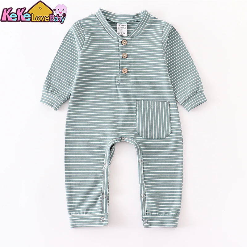 Newborn Infant Baby Boy Romper Pajama Solid Color Clothes Long Sleeve Cotton Jumpsuit For New Born Overalls 0 3 12 18 Months