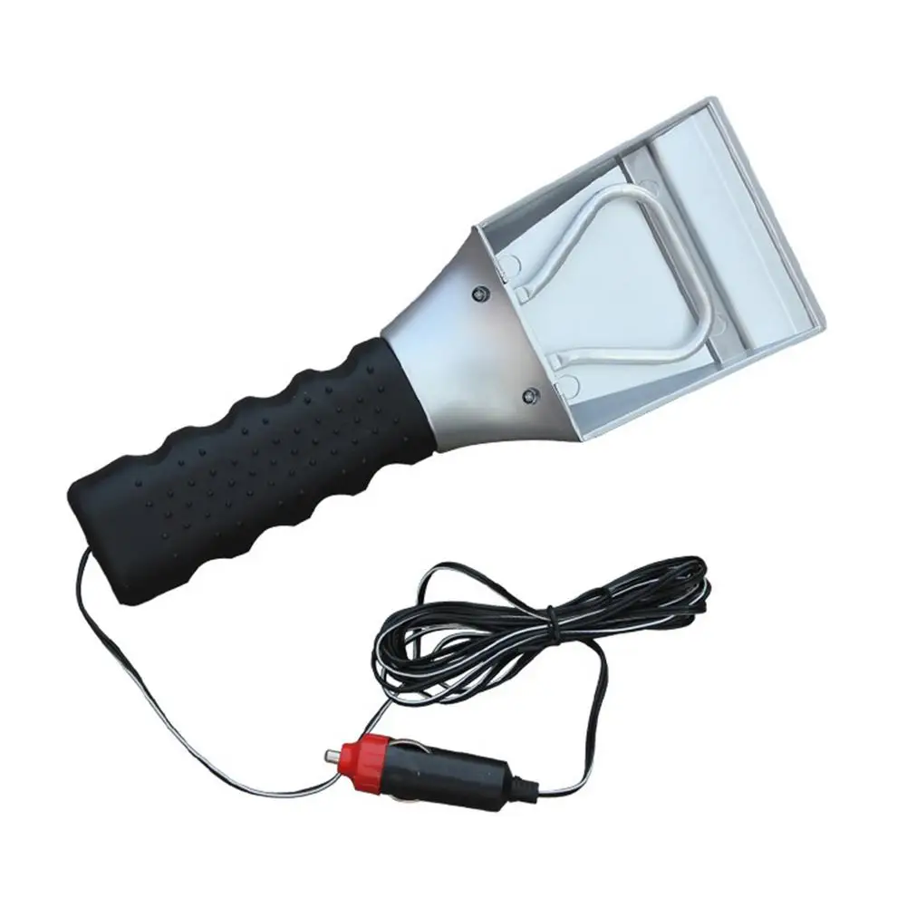 12V Electric Heated Car Ice Scraper Winter Windshield Glass Snow Shovel Removal Defrost Cleaning Tool For Auto Truck Accessories