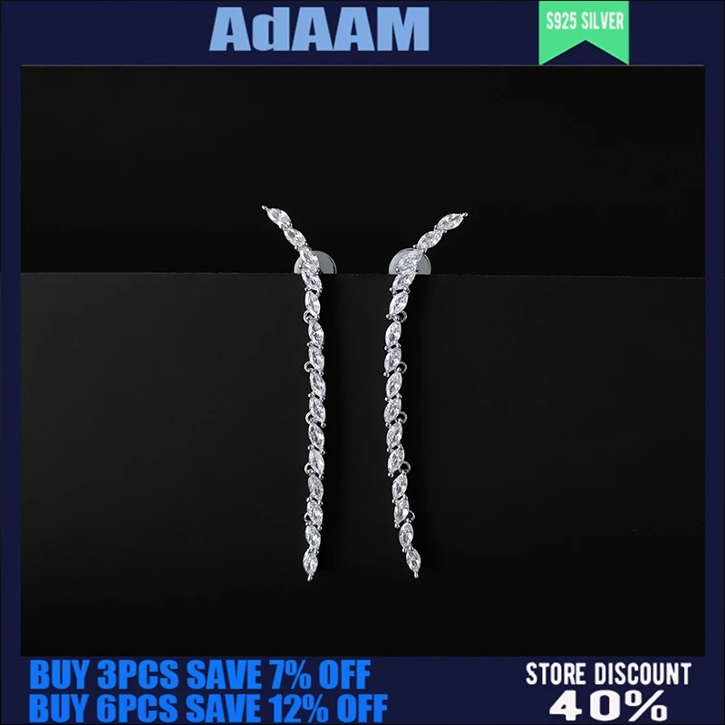 

S925 Sterling Silver New Olive Leaf Earrings Women's Festival Mid-length Earrings Fashion Simple Temperament Jewelry Gift