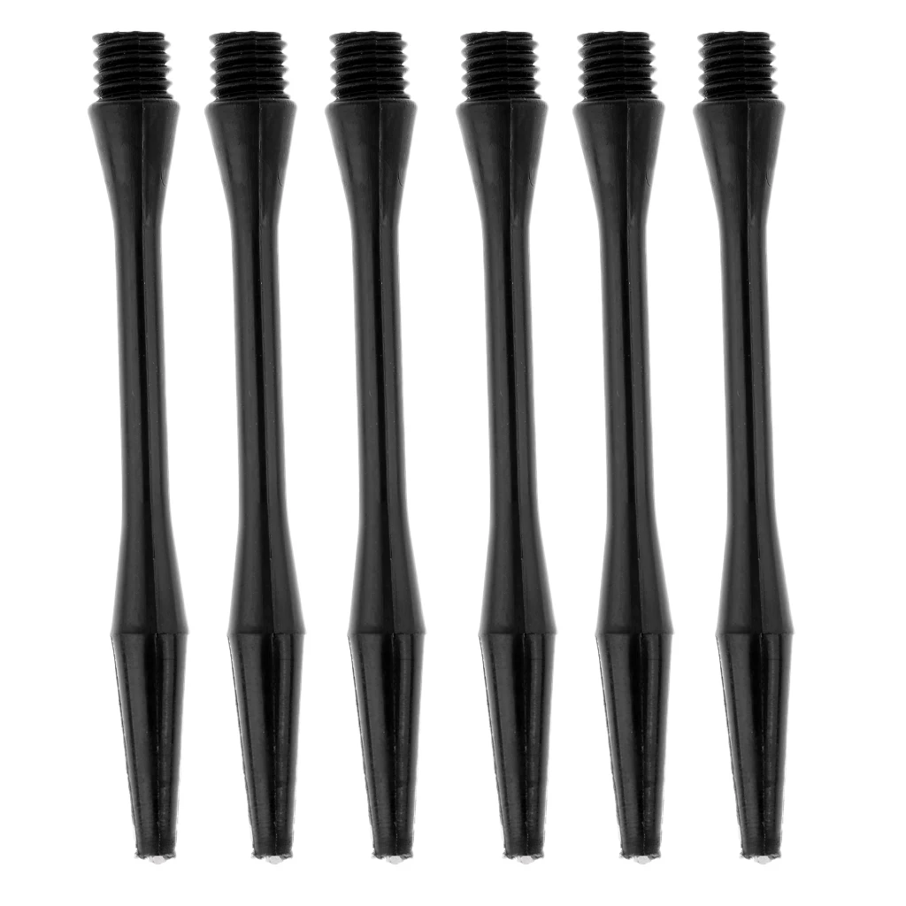 

60 Pcs 2BA Plastic Stems Shafts Diam 6mm Safe Throwing Black