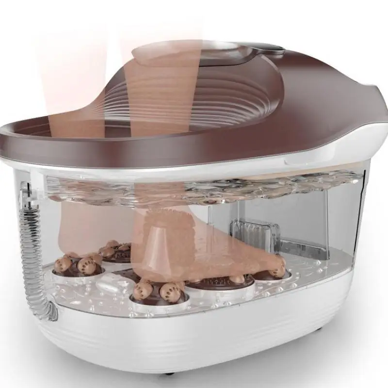 Автоматический Электрический массажер для ступней нагревающий пузырчатую ванну