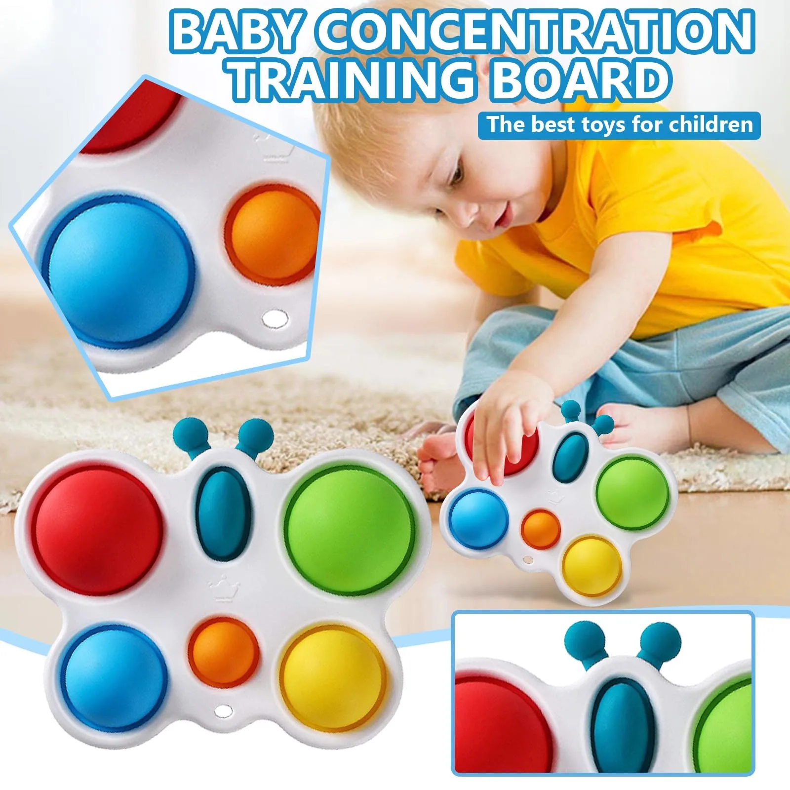 

Baby Practice Board Puzzle Early Education Toys Pressing Board Baby 0-1 Years Old Exercise Finger
